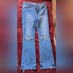 Bootcut ripped Jeans